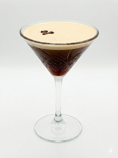 Como espresso martini, pero con cocuy